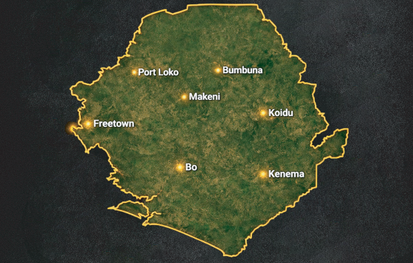 Lion Claws coverage across Sierra Leone: Freetown, Port Loko, Bumbuna, Makeni, Koidu, Bo and Kenema